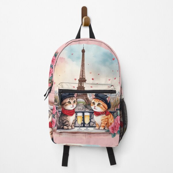 Item preview, A cat and a kitten in love in Paris near the Eiffel Tower. designed and sold by Natalia-Vlad.