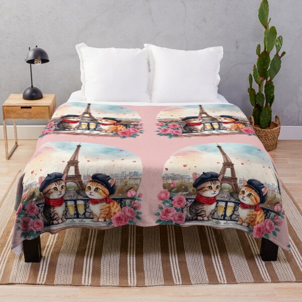 Item preview, A cat and a kitten in love in Paris near the Eiffel Tower. designed and sold by Natalia-Vlad.