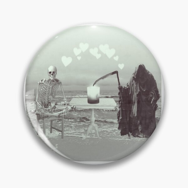 Item preview, Grim Reaper and Skeleton on a Romantic Date designed and sold by MoonBanana.
