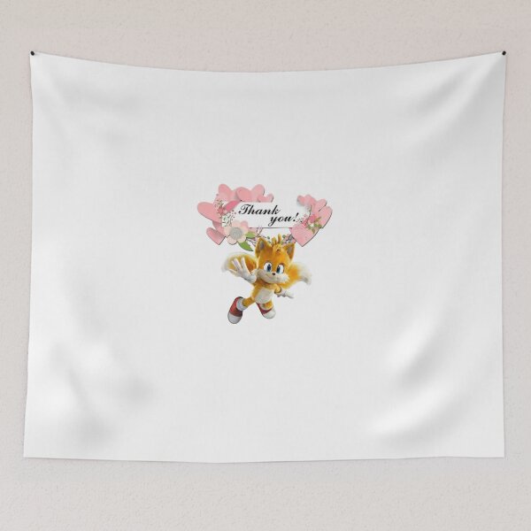 Item preview, Cute Tails Thank You - Sonic The Hedgehog Fan Art designed and sold by StickerBuild07 .