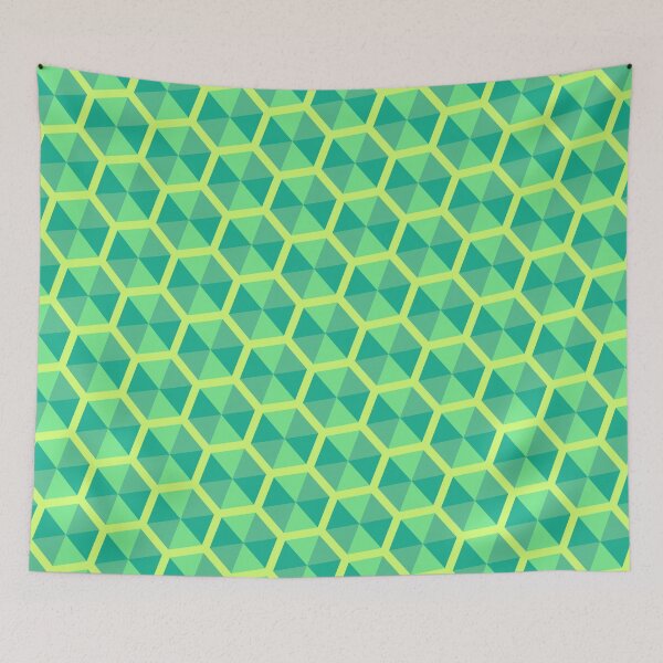 Item preview, Luxury Green Hex Grid - Abstract Geometric Shape Pattern  - Gifts For Women designed and sold by RoyalStarsPatts.