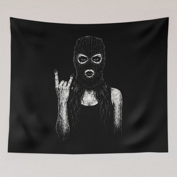 Item preview, Goth Girl in Ski Mask designed and sold by Mortisigil.