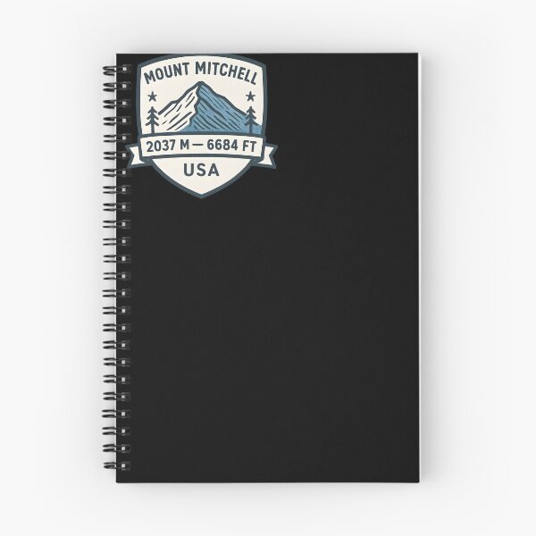 Item preview, Mount Mitchell North Carolina – Monoline Mountain Crest Minimalist Line Art Badge designed and sold by Cosmopolis.