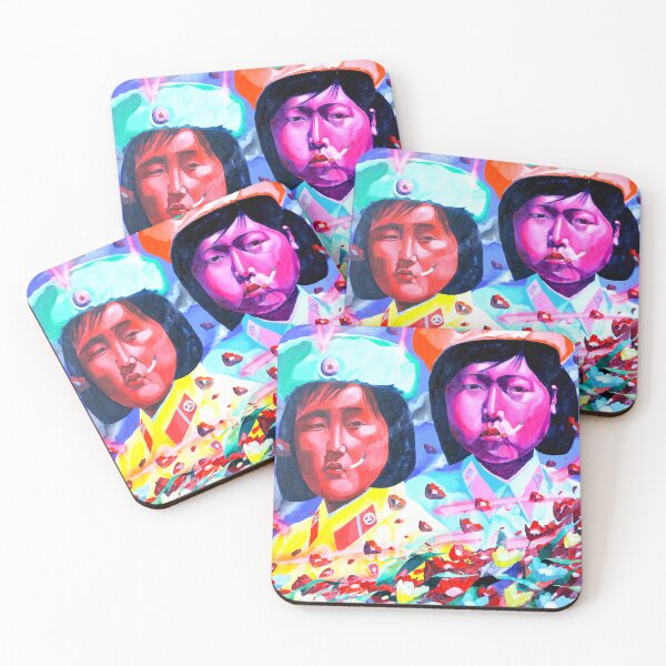 Item preview, oil painting of North Korean female soldier designed and sold by ADLillustration.