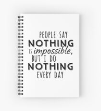 Winnie the Pooh: I Do Nothing Every Day Spiral Notebook