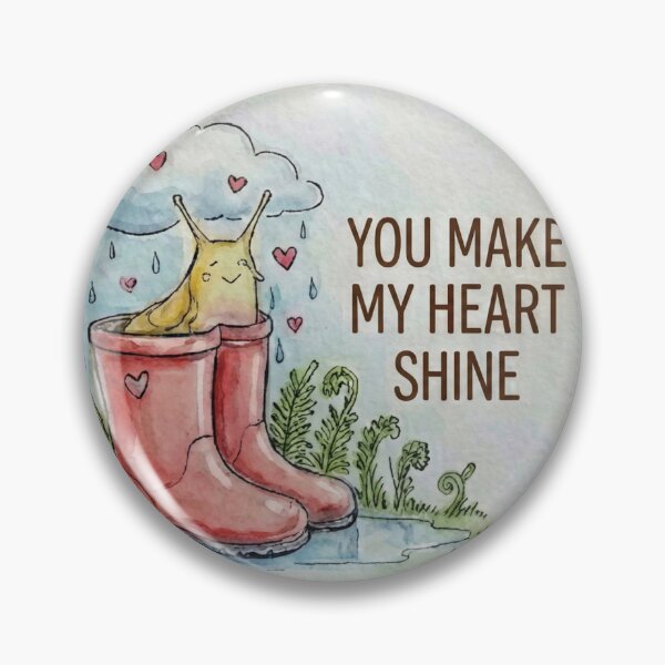 Item preview, Banana Slug Valentines You Make my heart shine designed and sold by Healy’s Awesome Designs.