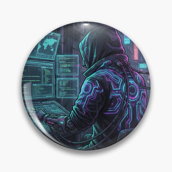 Artikelvorschau, Der digitale Exilant – Cyberpunk-Straßenhacker-Kunst entworfen und verkauft von MBYStudio.