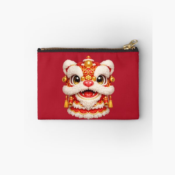 Item preview, Lion Dance Head | Cute Chinese New Year Kawaii Festive Art designed and sold by Moons Studio.