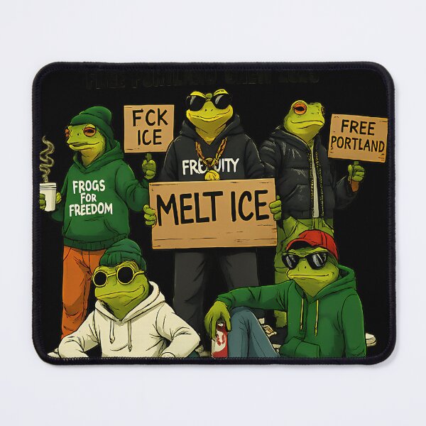 Item preview, Anti Ice Protest Free Pro-Immigrant Portland Frog designed and sold by yurboibrian.