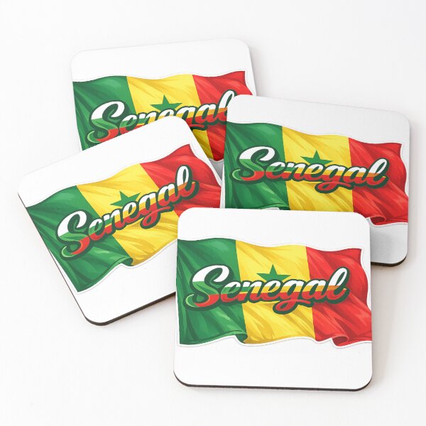 Item preview, Senegal Flag Design – Senegalese Pride Script Typography designed and sold by GarnerSupplyCo.