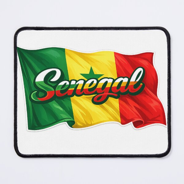 Item preview, Senegal Flag Design – Senegalese Pride Script Typography designed and sold by GarnerSupplyCo.