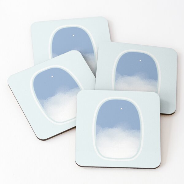 Item preview, outside an airplane window_Blue designed and sold by mingtory.