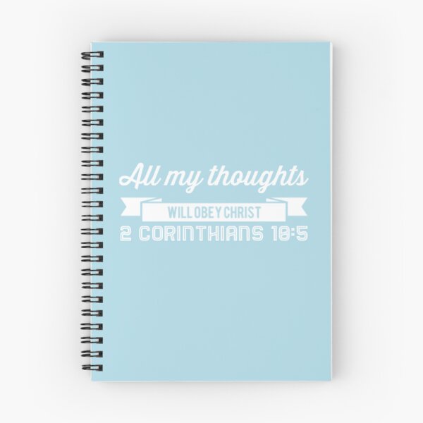 Item preview, All My Thoughts Will Obey Christ | 2 Corinthians 10:5 designed and sold by LiveAndGlow.