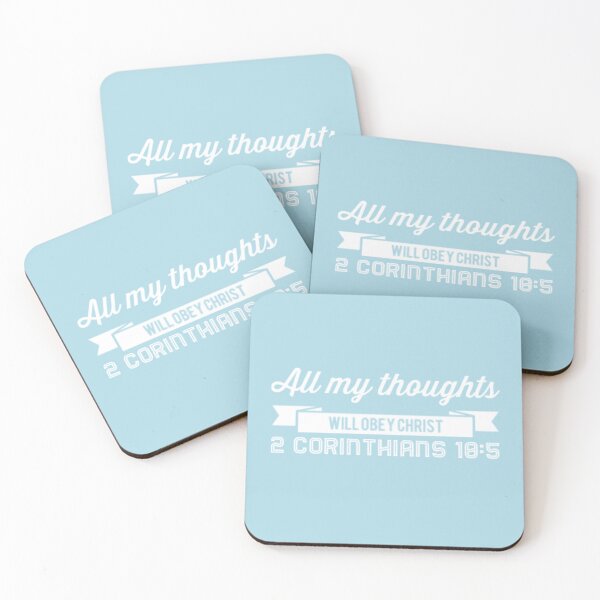 Item preview, All My Thoughts Will Obey Christ | 2 Corinthians 10:5 designed and sold by LiveAndGlow.