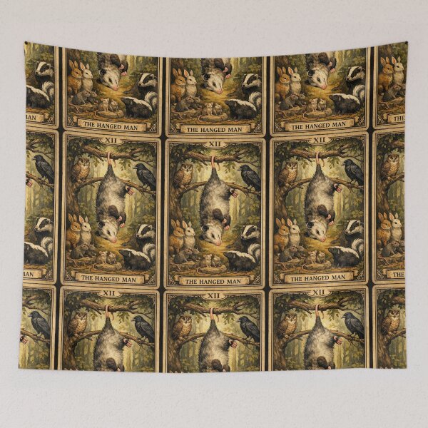 Item preview, The Cute Hanged Opossum Tarot Card designed and sold by Poppy the Opossum .