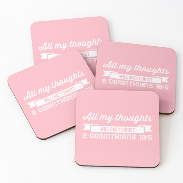 Item preview, All My Thoughts Will Obey Christ | 2 Corinthians 10:5 designed and sold by LiveAndGlow.