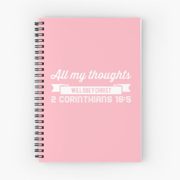 Item preview, All My Thoughts Will Obey Christ | 2 Corinthians 10:5 designed and sold by LiveAndGlow.