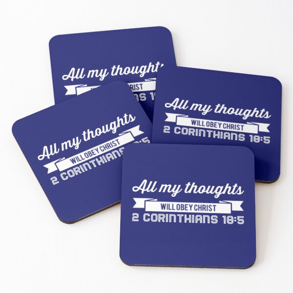 Item preview, All My Thoughts Will Obey Christ | 2 Corinthians 10:5 designed and sold by LiveAndGlow.