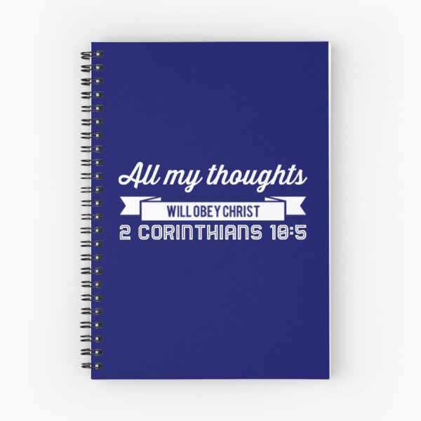 Item preview, All My Thoughts Will Obey Christ | 2 Corinthians 10:5 designed and sold by LiveAndGlow.