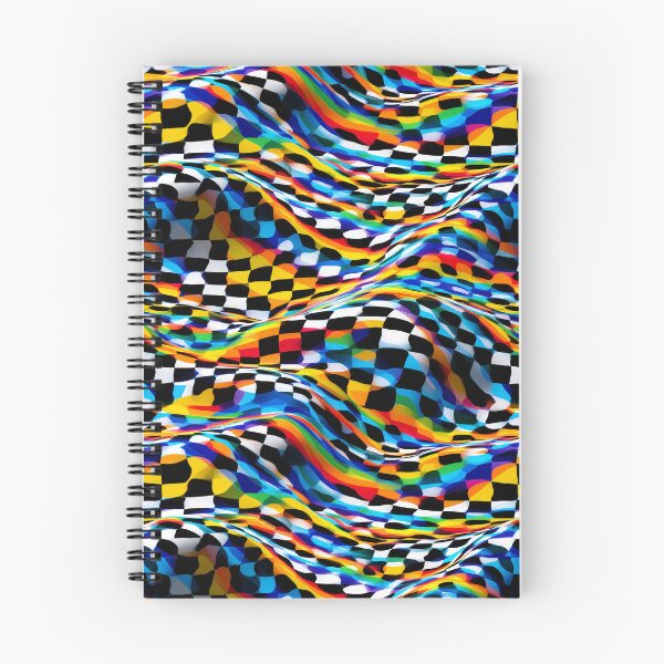 Item preview, Psychedelic Glitch Melting Checkerboard Colorful Pattern designed and sold by Prismatect.