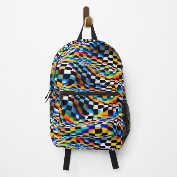Item preview, Psychedelic Glitch Melting Checkerboard Colorful Pattern designed and sold by Prismatect.