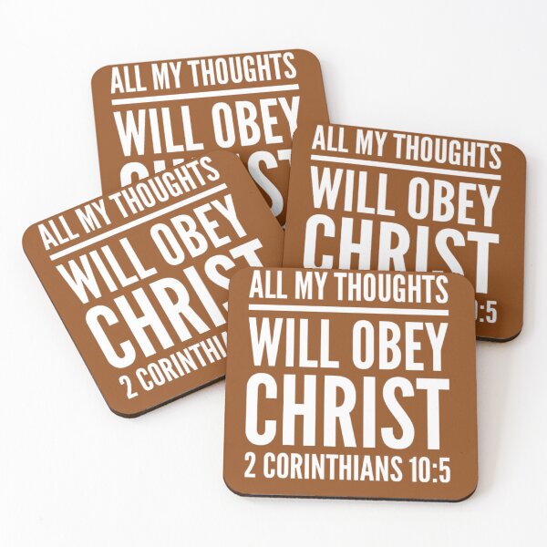 Item preview, All My Thoughts Obey Christ | 2 Corinthians 10:5 designed and sold by LiveAndGlow.