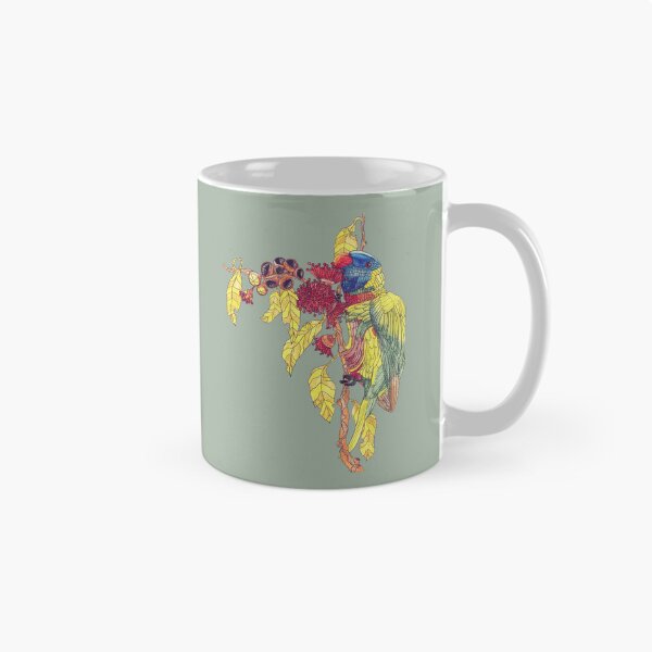 Item preview, Rainbow Lorikeet Gum Tree Blossoms Nuts designed and sold by Jaana Day.