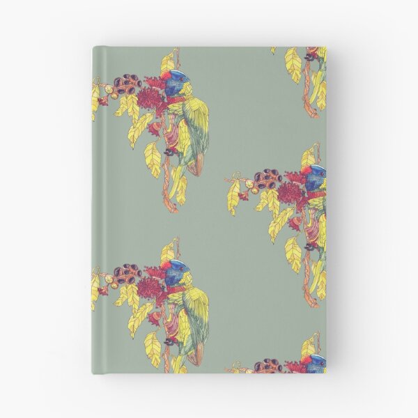 Item preview, Rainbow Lorikeet Gum Tree Blossoms Nuts designed and sold by Jaana Day.