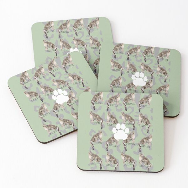 Item preview, Snow Leopard (Panthera uncia) pattern on spot background designed and sold by MYCatStuff.
