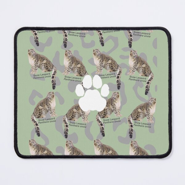 Item preview, Snow Leopard (Panthera uncia) pattern on spot background designed and sold by MYCatStuff.