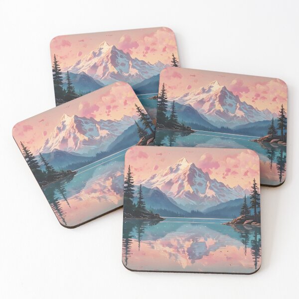 Item preview, Beautiful Mountain View at Sunset designed and sold by Aesthetic Visuals.