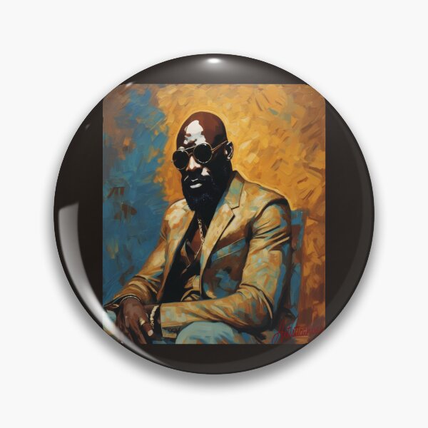 Item preview, Isaac Hayes Golden Soul Icon designed and sold by Artisticanvas.