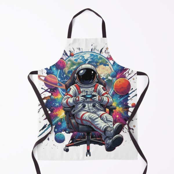 Item preview, Cosmic Gamer Astronaut Relaxed Space Explorer Art designed and sold by jimbo7664.