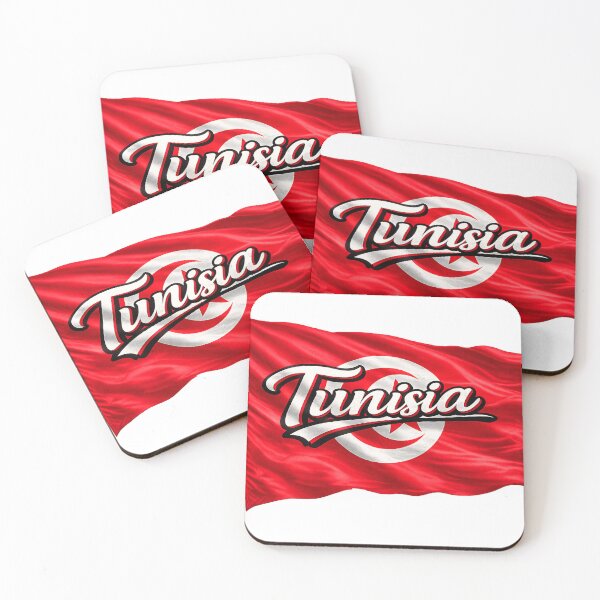 Item preview, Tunisia Flag Design – Tunisian Pride Script Typography designed and sold by GarnerSupplyCo.