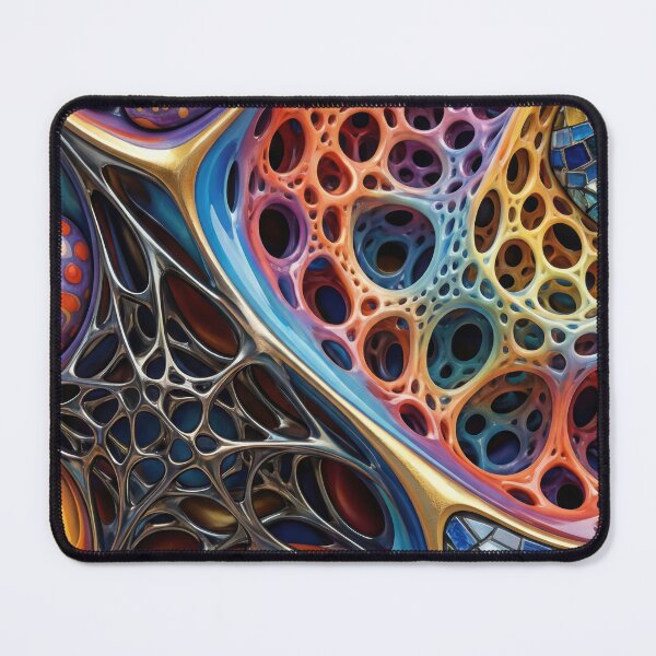 Item preview, Psychedelic Mosaic – Colorful Stones & Cells designed and sold by B-Russ-Stuff.