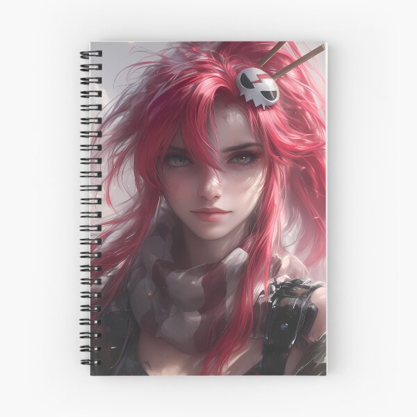 Item preview, Yoko Littner Gurren Lagann Red Hair Scarf Dramatic Anime Girl Portrait designed and sold by mildaclairmo.