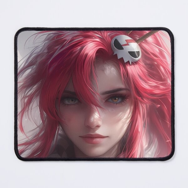 Item preview, Yoko Littner Gurren Lagann Red Hair Scarf Dramatic Anime Girl Portrait designed and sold by mildaclairmo.