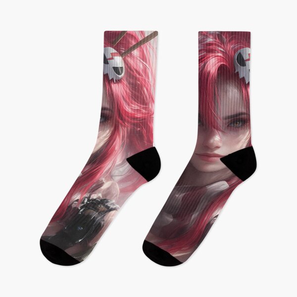 Item preview, Yoko Littner Gurren Lagann Red Hair Scarf Dramatic Anime Girl Portrait designed and sold by mildaclairmo.
