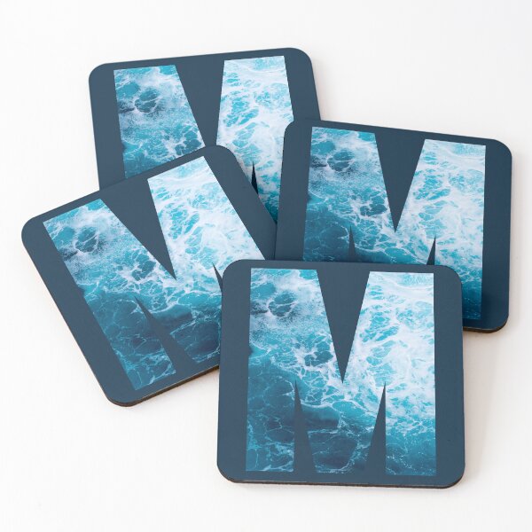 Item preview, Ocean Waves Letter M designed and sold by LiveAndGlow.