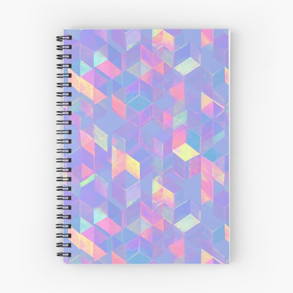 Item preview, Holographic Iridescent Geometric Cube Pattern designed and sold by Prismatect.
