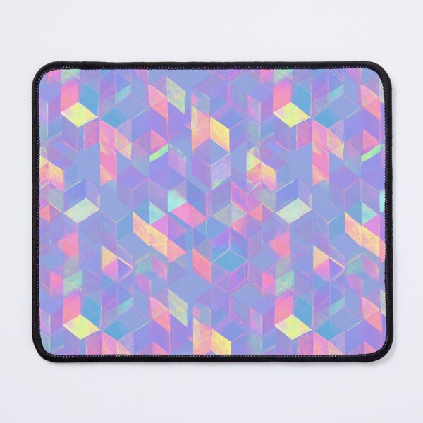 Item preview, Holographic Iridescent Geometric Cube Pattern designed and sold by Prismatect.