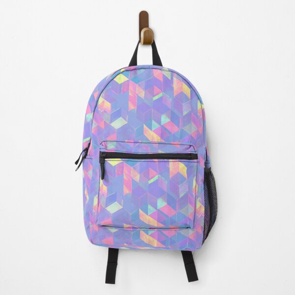 Item preview, Holographic Iridescent Geometric Cube Pattern designed and sold by Prismatect.