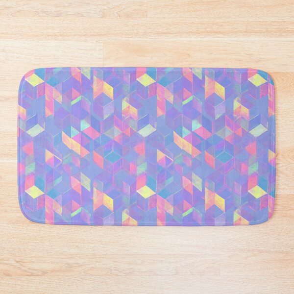 Item preview, Holographic Iridescent Geometric Cube Pattern designed and sold by Prismatect.