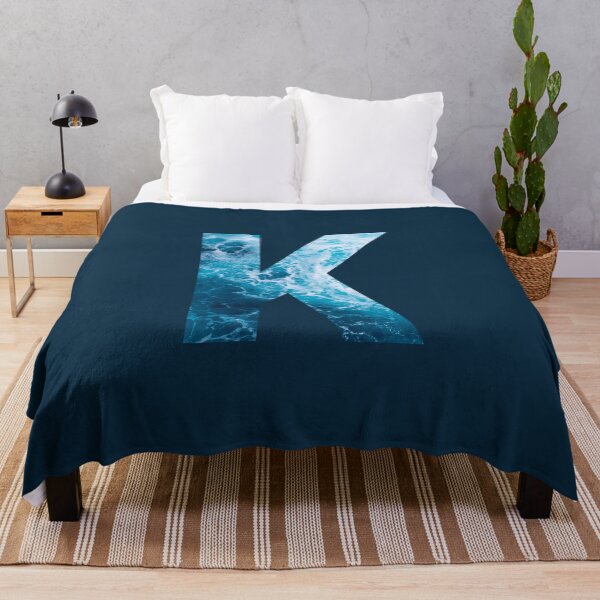 Item preview, Ocean Waves Letter K designed and sold by LiveAndGlow.
