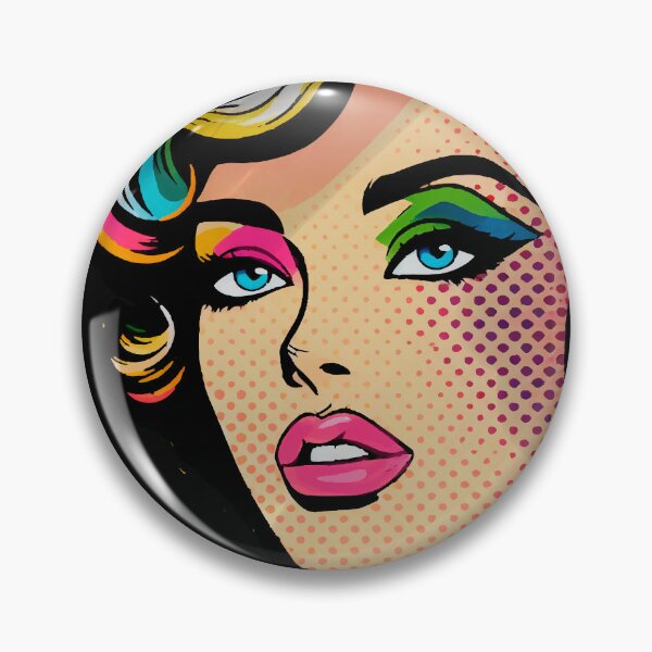 Item preview, Vibrant Pop Art Woman Portrait Print designed and sold by Ojo de Lilith.