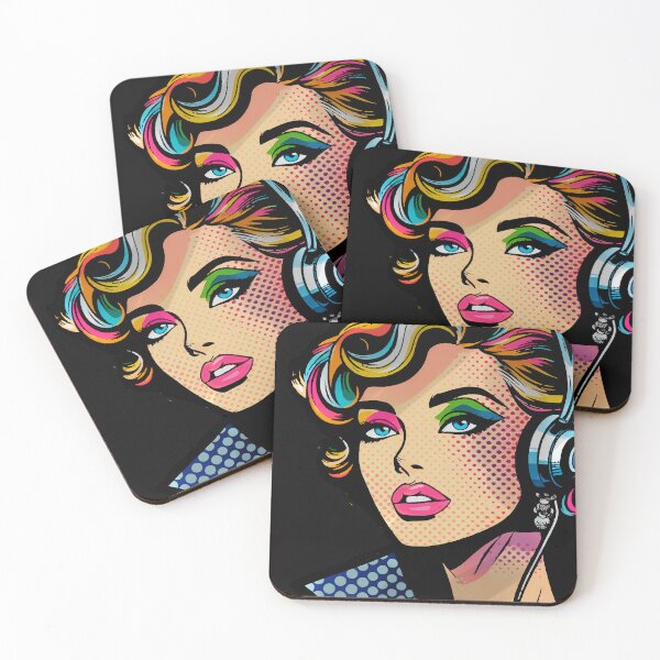 Item preview, Vibrant Pop Art Woman Portrait Print designed and sold by Ojo de Lilith.