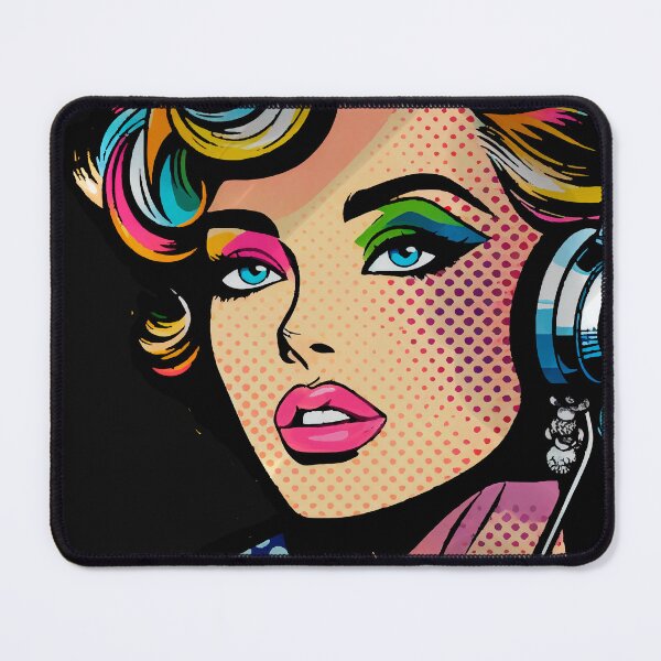 Item preview, Vibrant Pop Art Woman Portrait Print designed and sold by Ojo de Lilith.