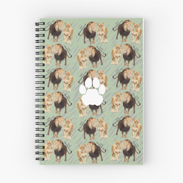 Item preview, Lion (Panthera leo) pattern on stripe background designed and sold by MYCatStuff.
