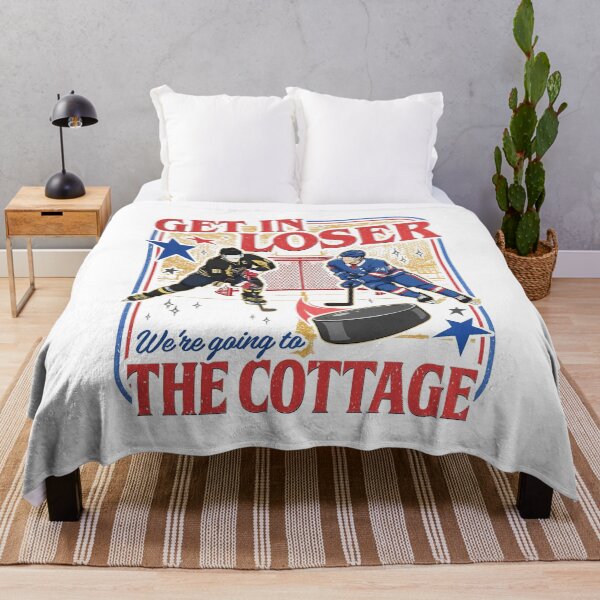 Item preview, Heated Rivalry Cottage Shane Hollander Ilya Rozanov Hudson Williams Connor Storrie Ice Hockey Couple Romance designed and sold by AngieHouckOne.