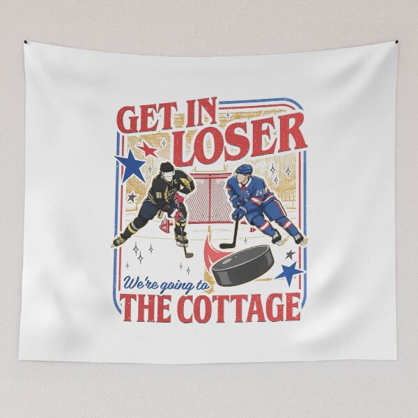 Item preview, Heated Rivalry Cottage Shane Hollander Ilya Rozanov Hudson Williams Connor Storrie Ice Hockey Couple Romance designed and sold by AngieHouckOne.